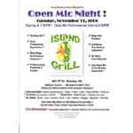 Open Mic Night at Greeley, CO Island Grill